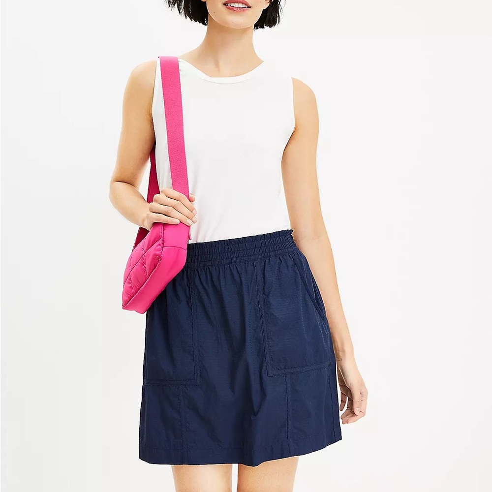 LOFT Lou & Grey Ripstop Pocket Skort